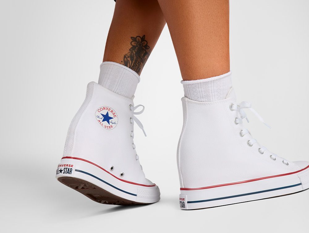 Zapatilla Converse Chuck T Wedge Mujer Blanco-8