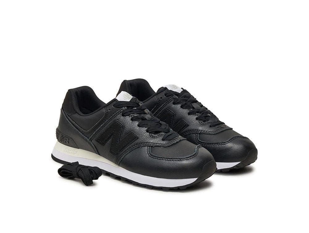 Zapatilla New Balance 574 Mujer Negro - Blanco-2