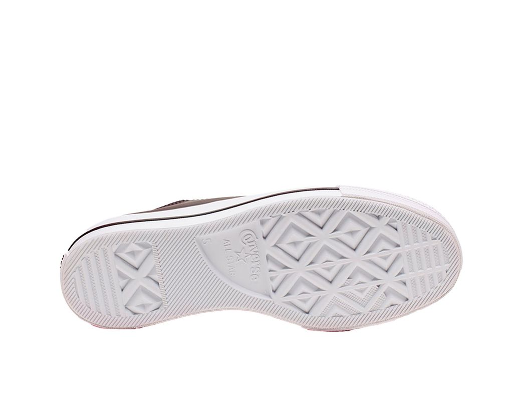 Zapatilla Converse Chuck Taylor Plataforma Cuero Mujer Negro-7