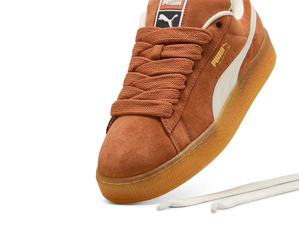 Zapatilla Puma Suede Xl Hombre Café-1