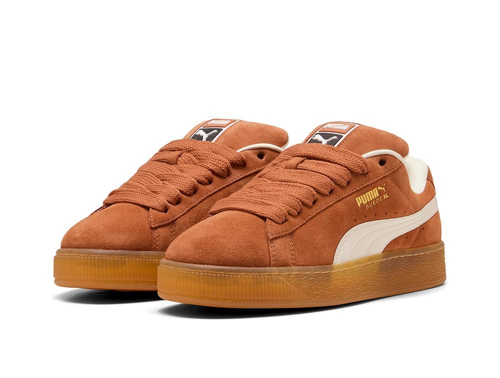 Zapatilla Puma Suede Xl Hombre Café-2