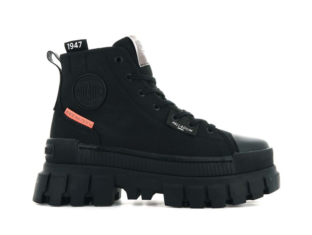 Zapatilla Palladium Revolt Hi Tx Mujer Negro-0