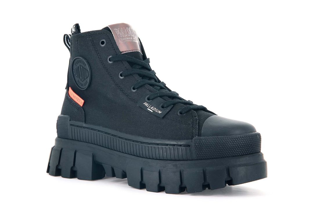 Zapatilla Palladium Revolt Hi Tx Mujer Negro-2