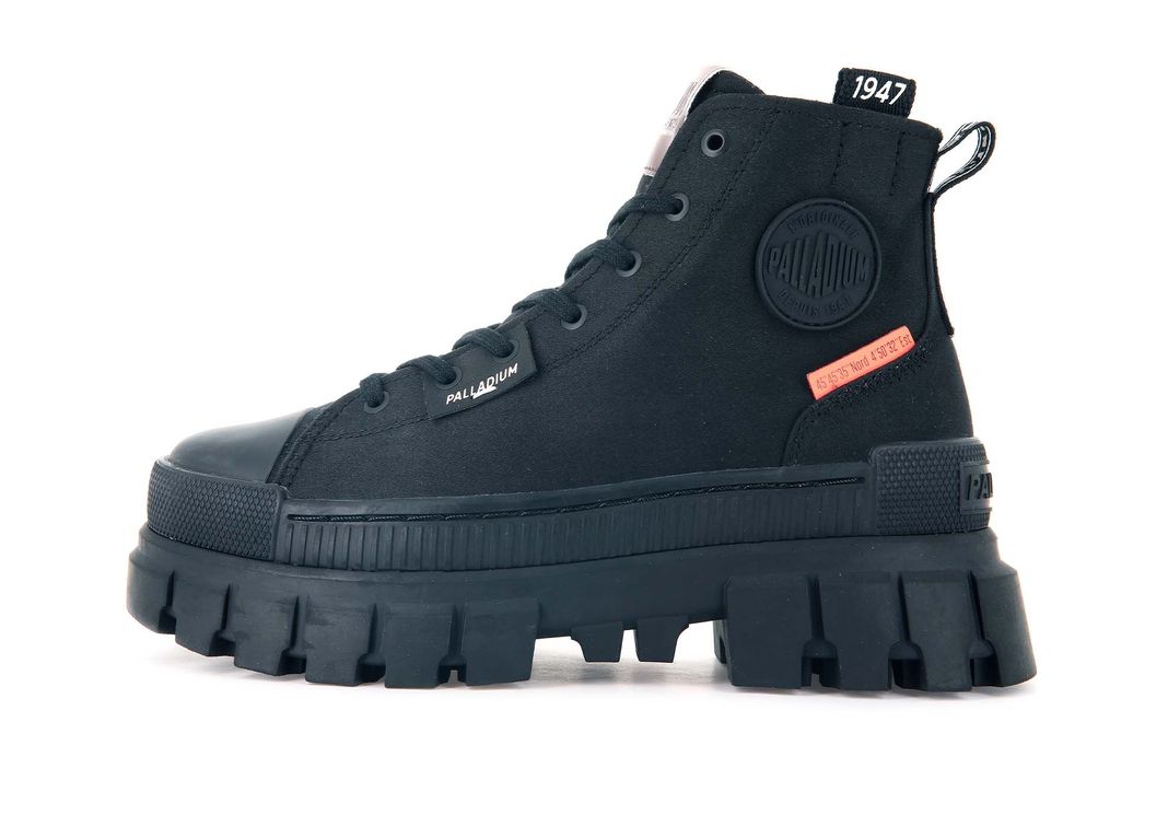 Zapatilla Palladium Revolt Hi Tx Mujer Negro-3