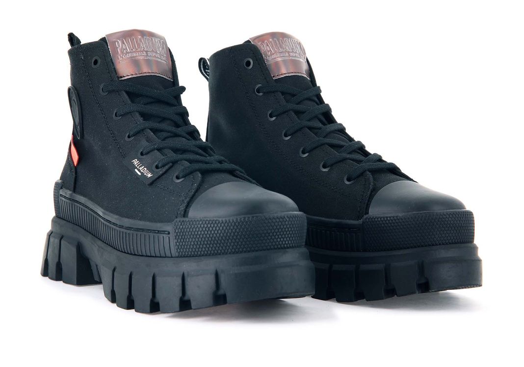 Zapatilla Palladium Revolt Hi Tx Mujer Negro-4