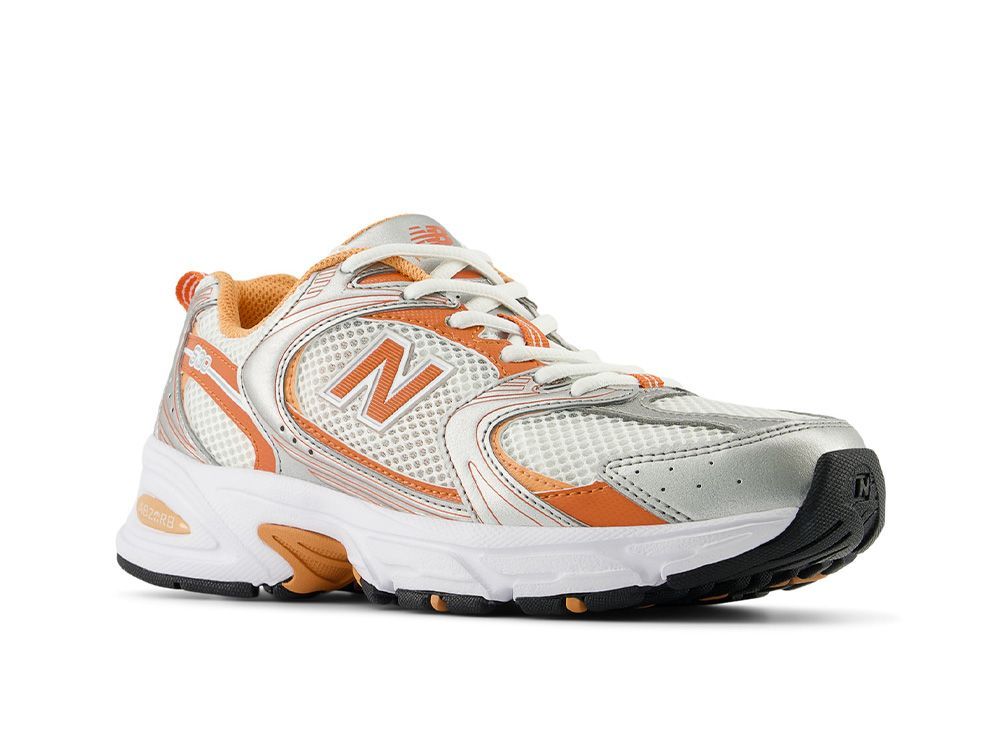 Zapatilla New Balance 530 Unisex Blanco-Naranjo-2