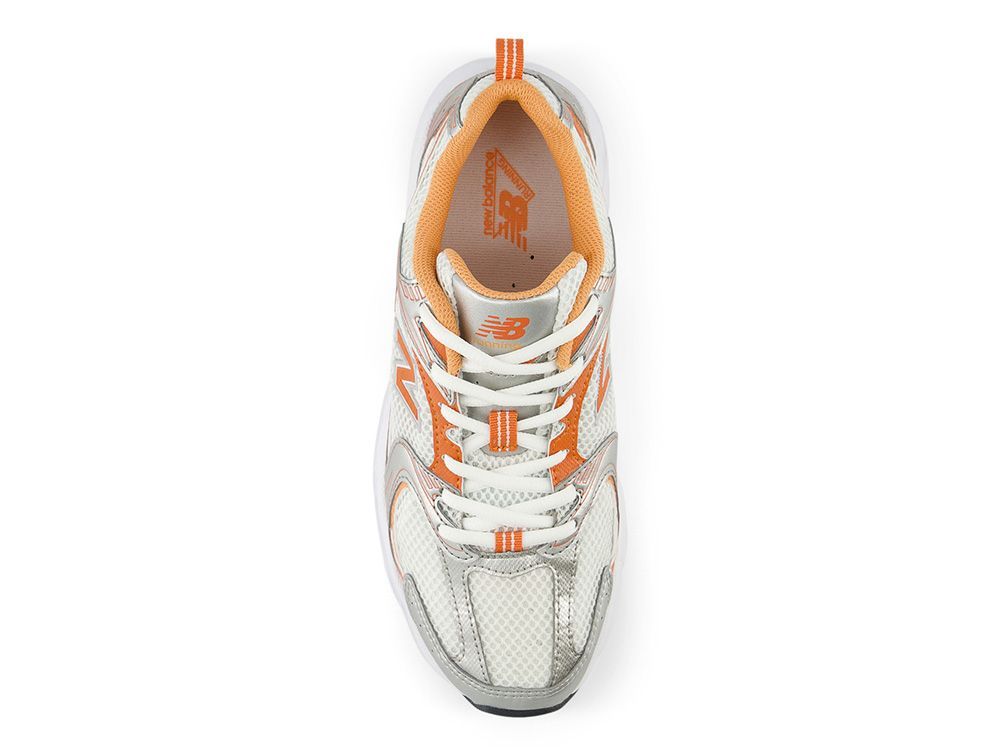 Zapatilla New Balance 530 Unisex Blanco-Naranjo-3