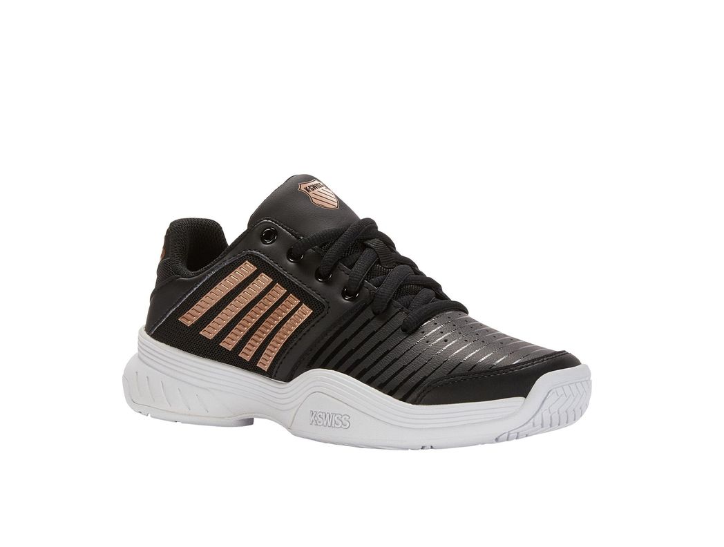 Zapatilla Kswiss Court Express Mujer Negro-1