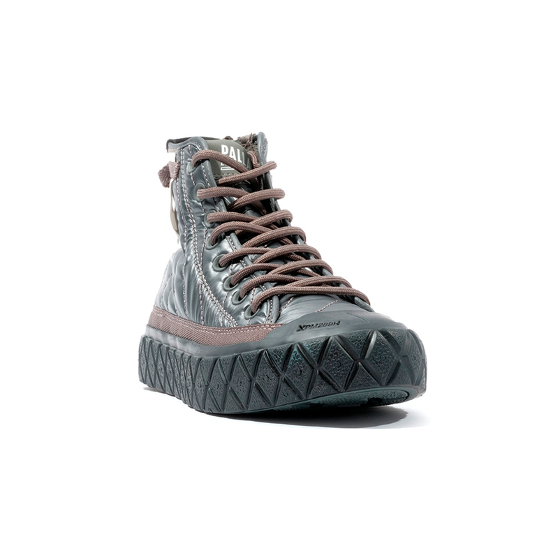 Zapatilla Mujer Palladium Palla Ace Re-Qulit Gris-4
