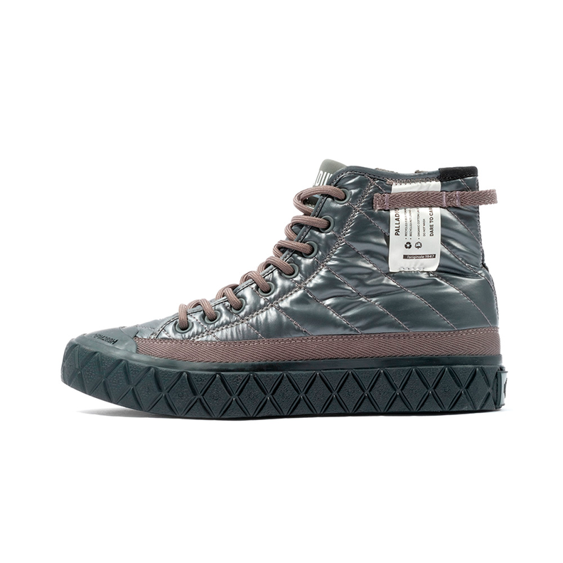 Zapatilla Mujer Palladium Palla Ace Re-Qulit Gris-5