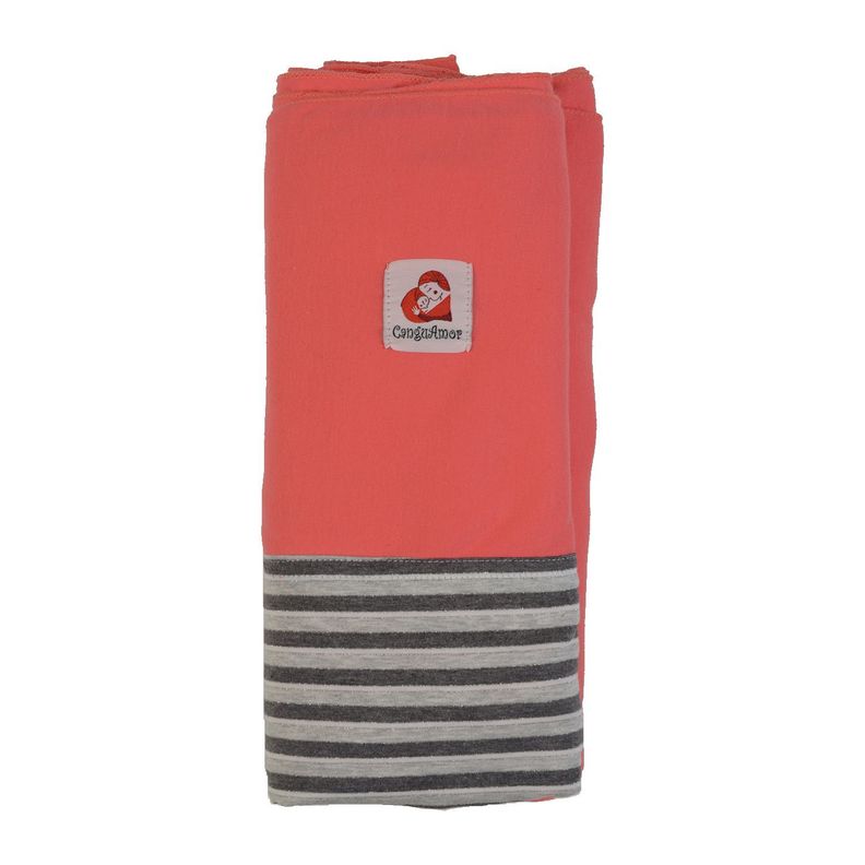 Fular Semielasticado Coral Con Bolsillo Rayas-0