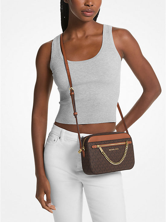 CROSSBODY MICHAEL KORS JET SET CHAIN BROWN-1