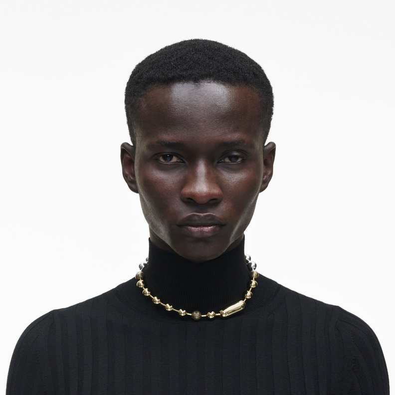 Collar Marc Jacobs Monogram Ball Chain Necklace-2