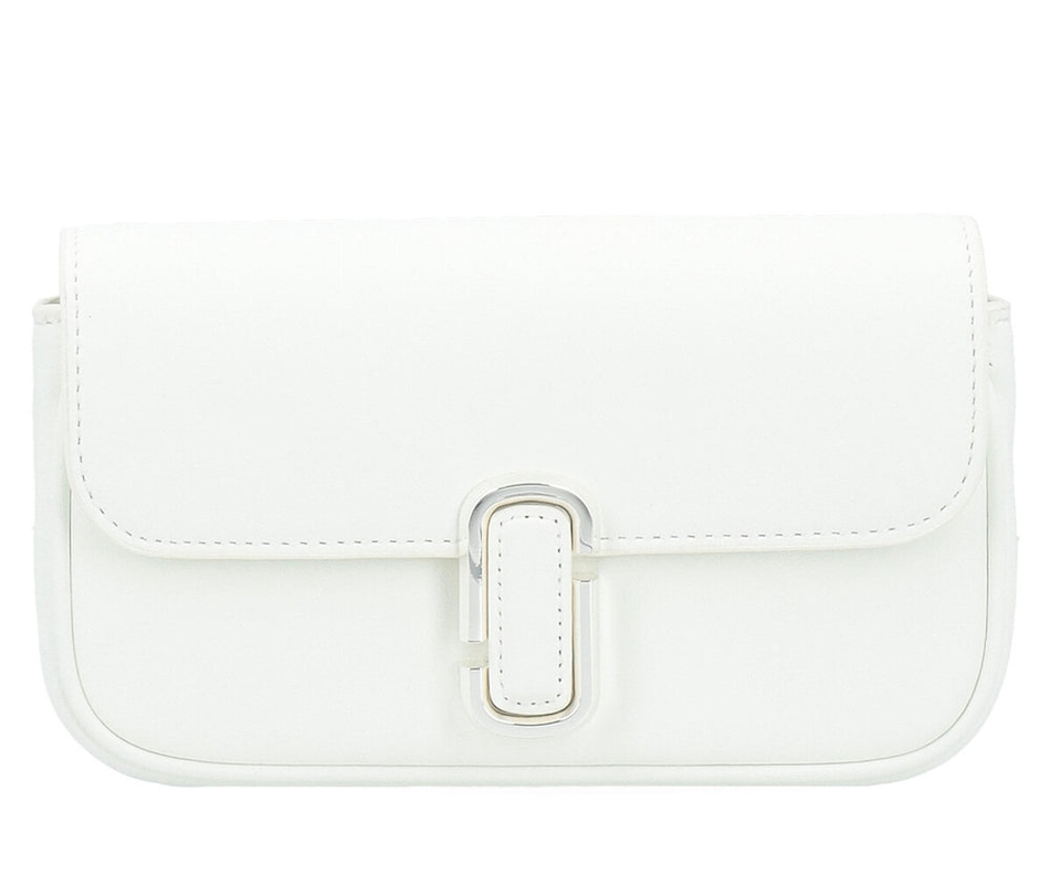 Cartera Marc Jacobs The Shoulder White Silver-3