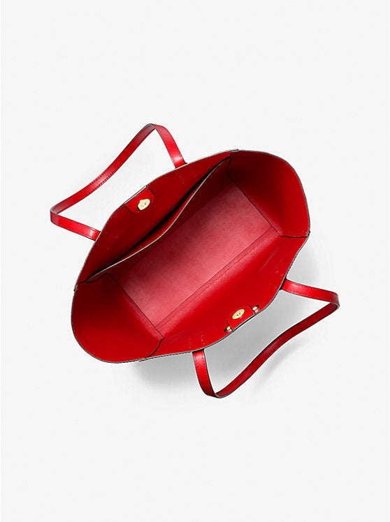 Cartera Tote Michael Kors Vincent Bright Red Rouge Vif-2