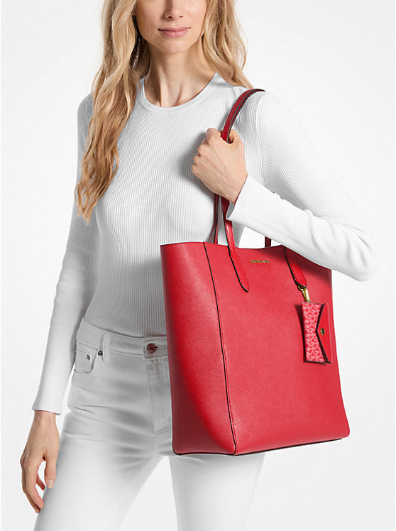 Cartera Tote Michael Kors Vincent Bright Red Rouge Vif-3