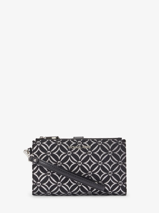 Billetera Michael Kors Jet Set Travel Black/Silver-0