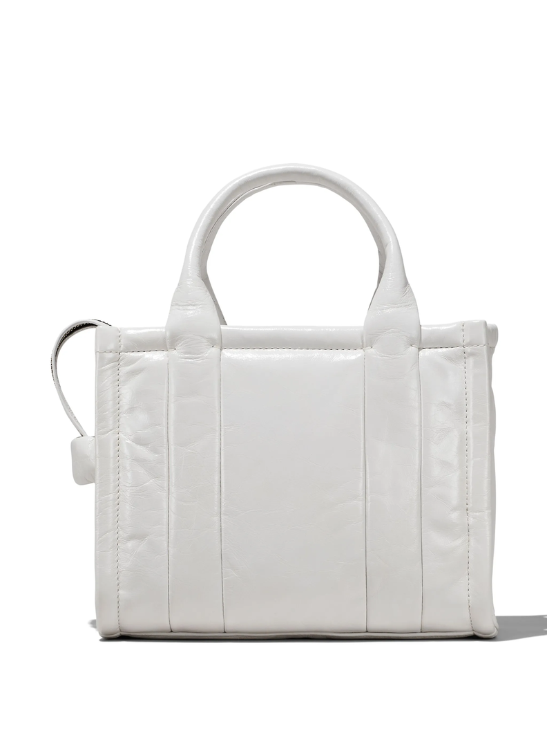 The Leather Tote bag Marc Jacobs Small White-2