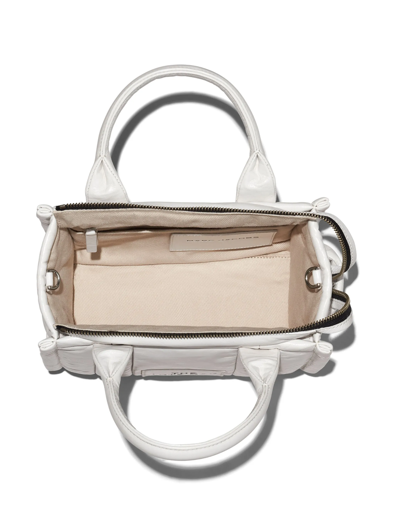The Leather Tote bag Marc Jacobs Small White-5
