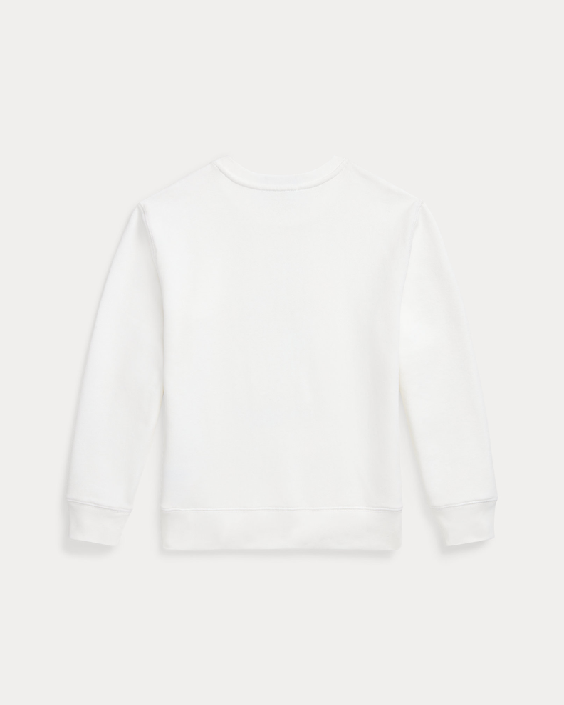 Poleron Polo Bear Ralph Lauren Fleece Sweatshirt White-1