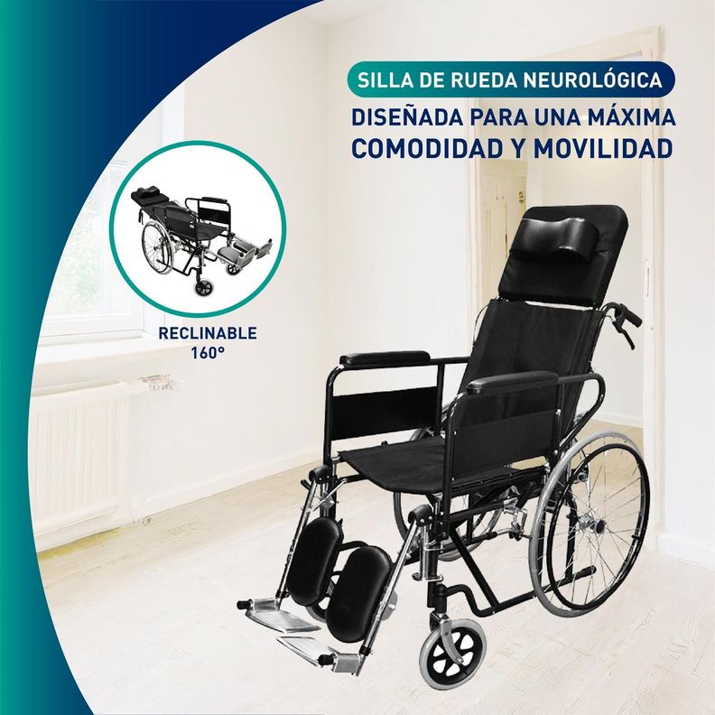 Silla De Ruedas Neurológica Premium Verde-3