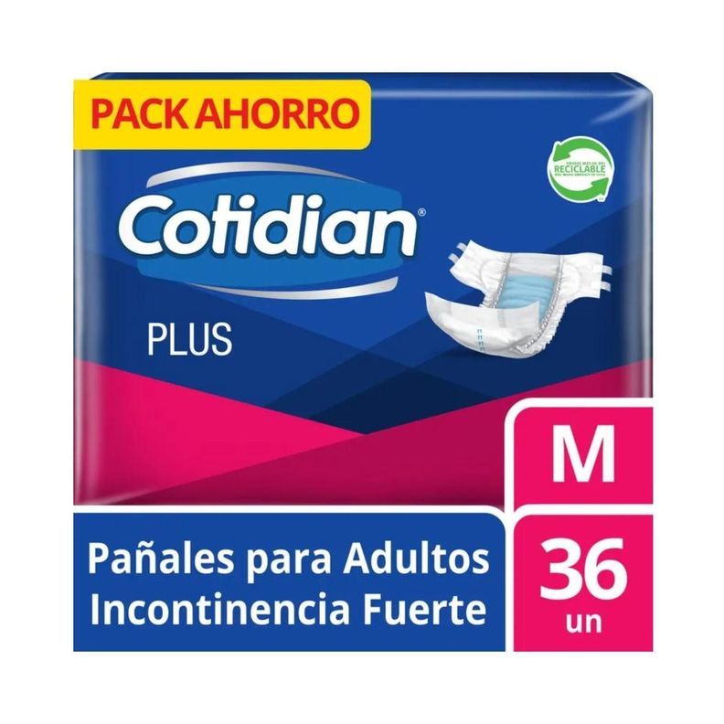 Pañal Adulto Cotidian Plus 36 Unid M-0