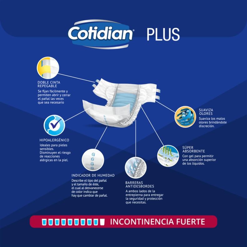 Pañal Adulto Cotidian Plus 36 Unid M-3