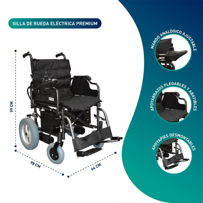 Silla De Ruedas Electrica A1 Deluxe - Doble Bateria-1