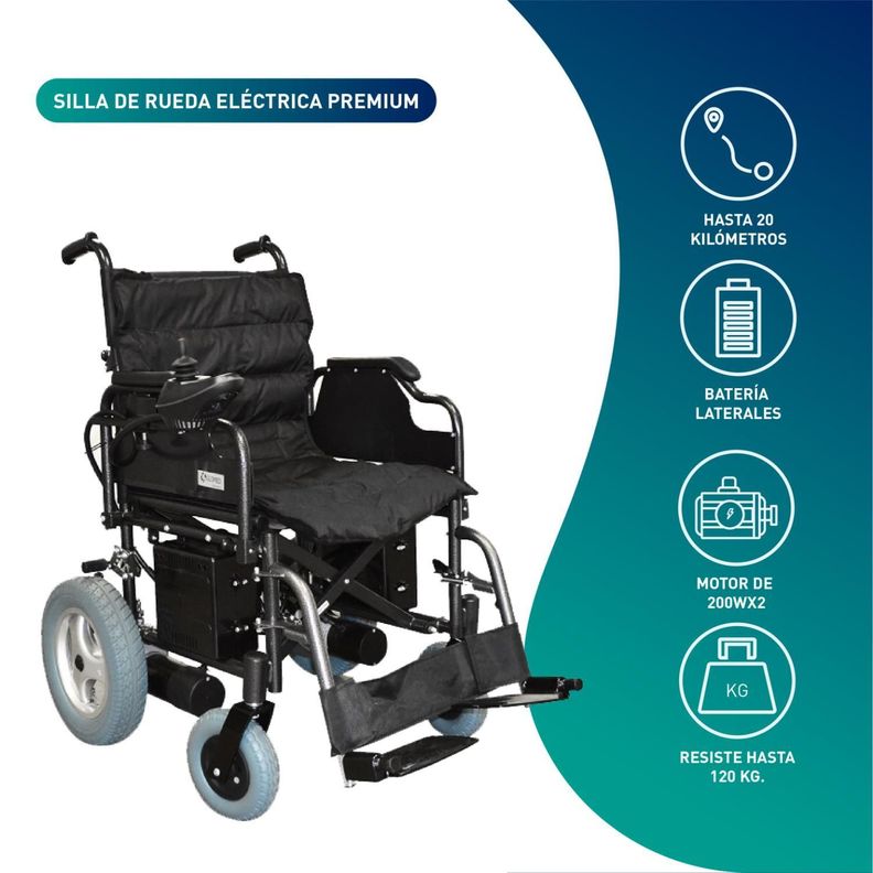 Silla De Ruedas Electrica A1 Deluxe - Doble Bateria-2
