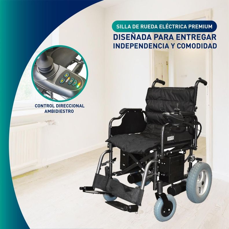 Silla De Ruedas Electrica A1 Deluxe - Doble Bateria-3