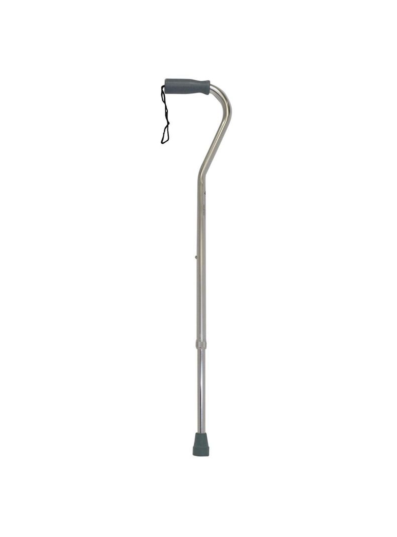 Baston Curvo Plata Gris