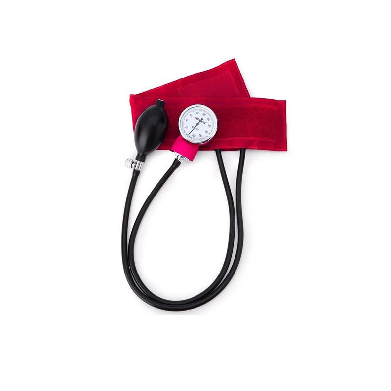 Tensiómetro Esfigmomanómetro Aneroide Pediátrico Rojo-0