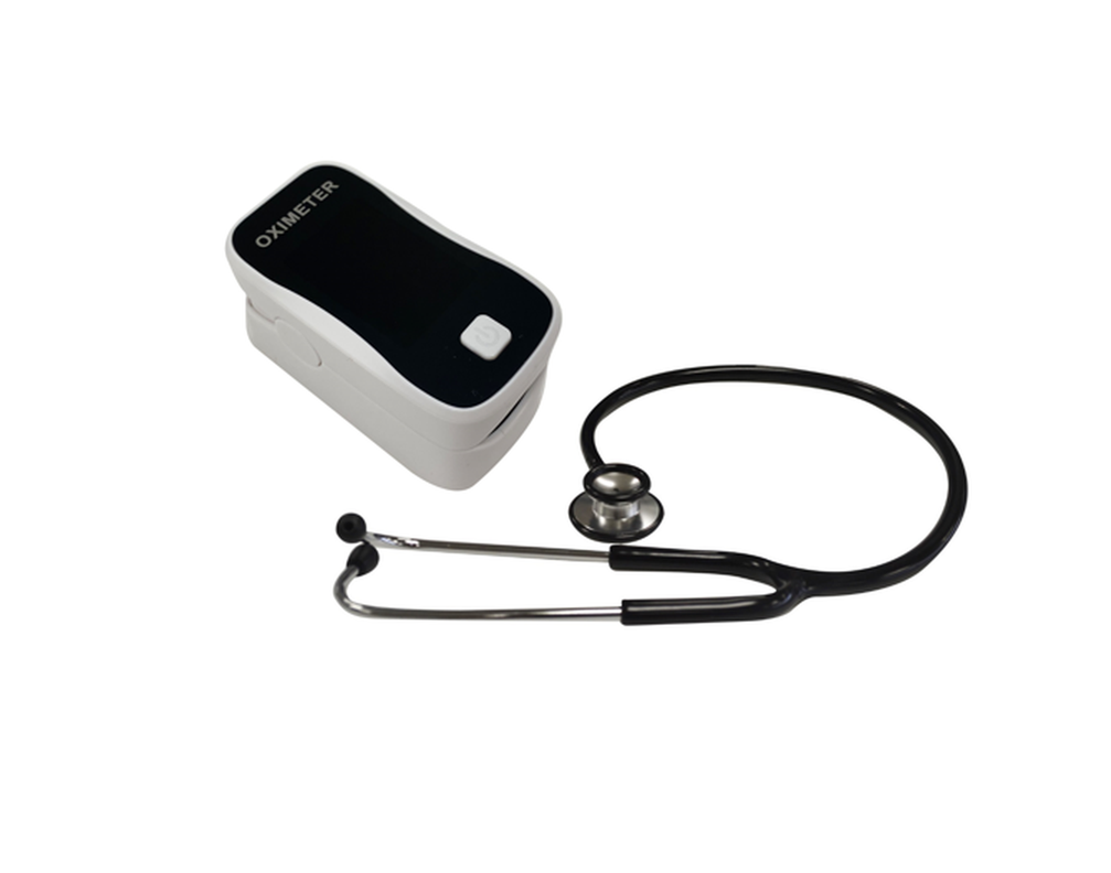 Pack estetoscopio dual + Oxímetro de pulso nuevo-0