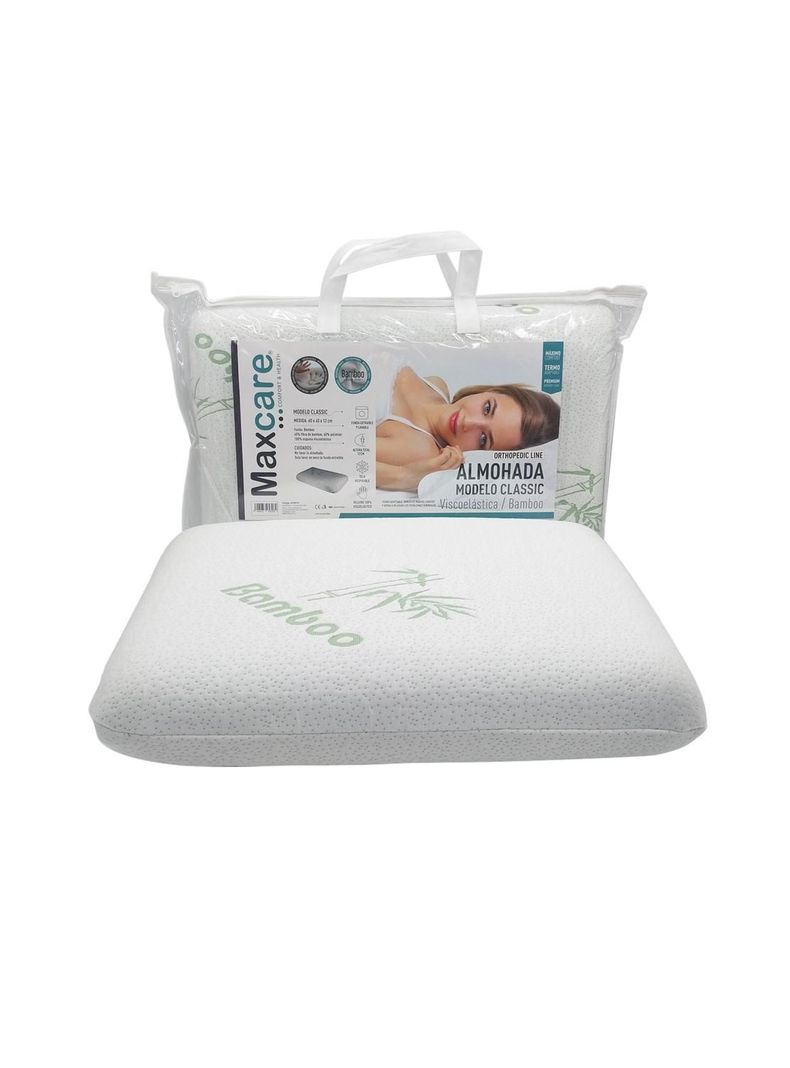 Almohada Viscoelastica Clasica Bamboo 60x40x12-2
