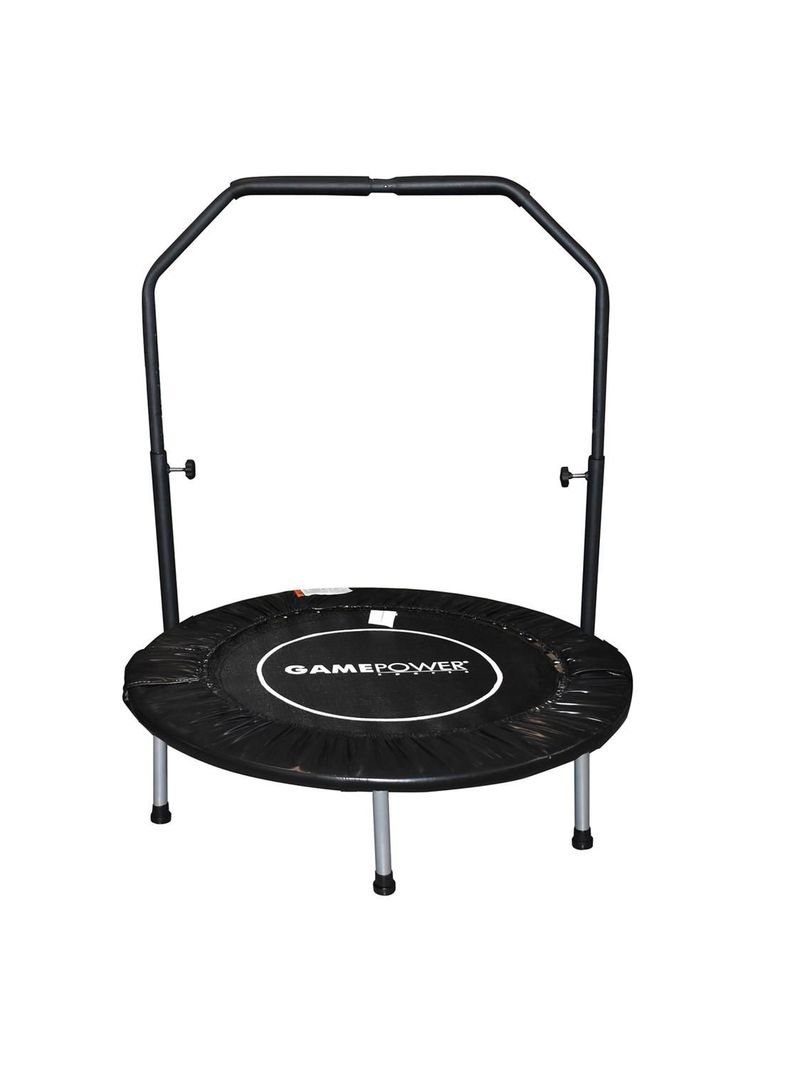 Mini Trampolin Fitness Con Baranda 92cm Negro