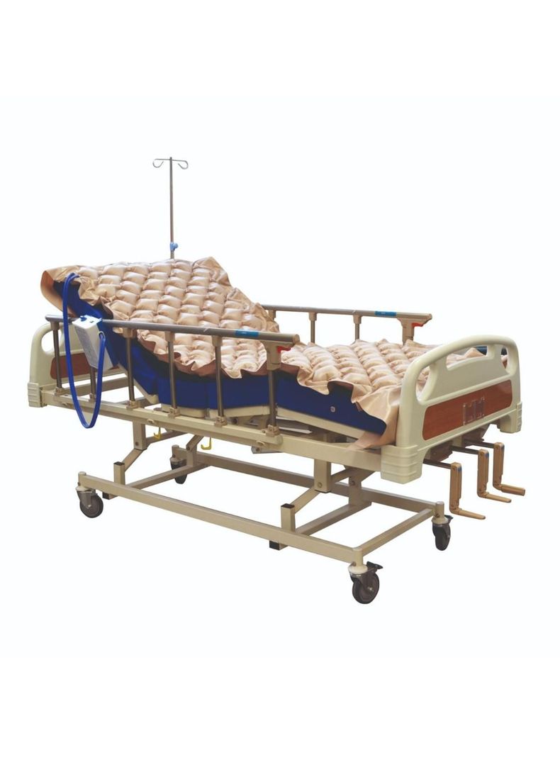 Cama Clínica Manual 3 Pos Plus + Colchón Imper 8cm + Antiesc-0