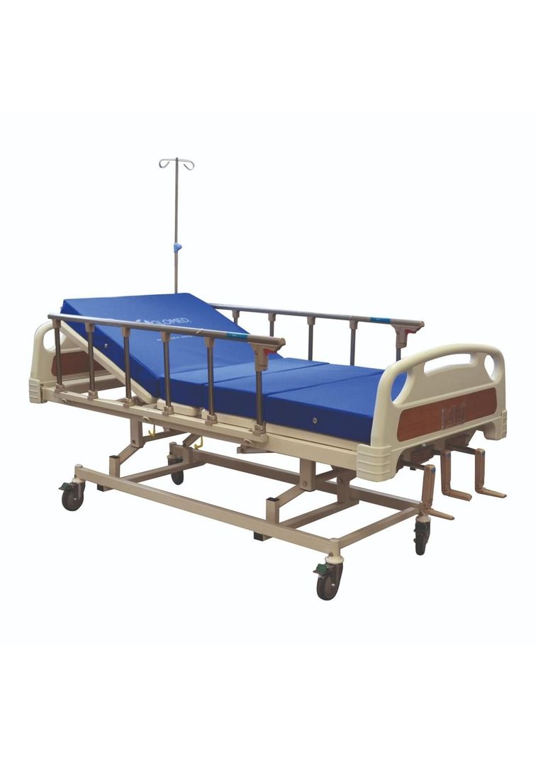 Cama Clínica Manual 3 Pos Plus + Colchón 4 Pliegues 8cm-0