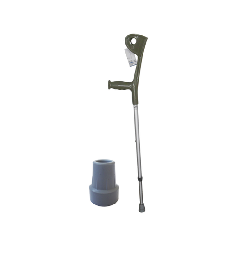 Pack bastón europeo codera fija + Regatón gris 1,9 cm-0