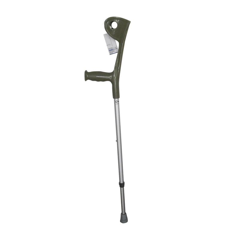 Pack bastón europeo codera fija + Regatón gris 1,9 cm-1