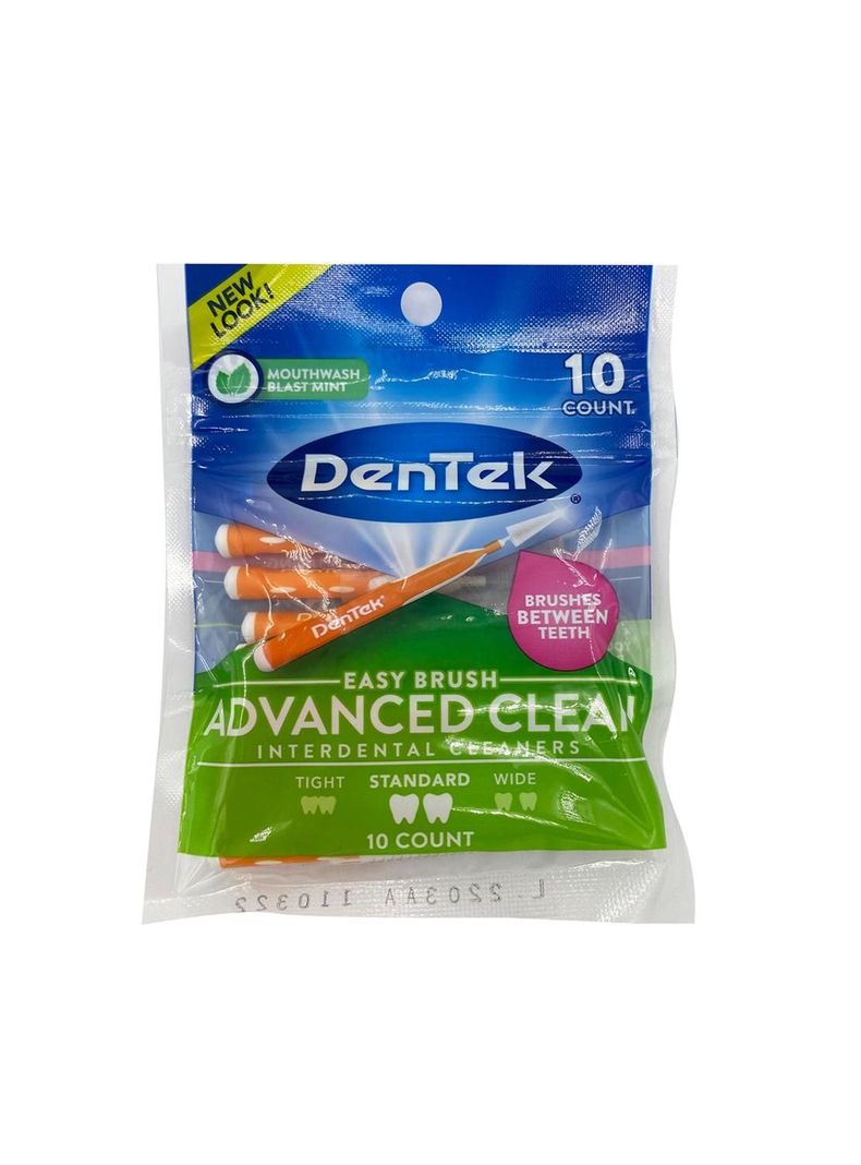 Cepillo Interdental Estandar Dentek 10 Unidades Naranjo