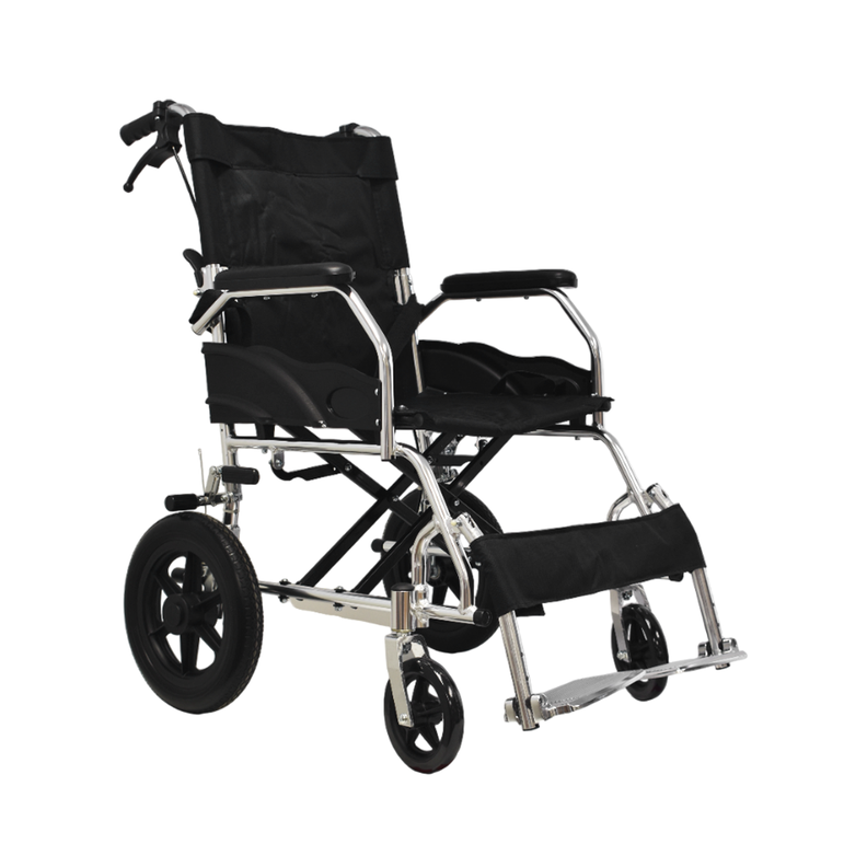 Silla De Ruedas De Traslado Geriátrica Ultra Liviana-0