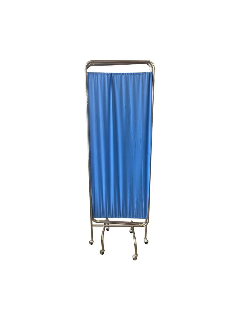 Biombo Separador 3 Cuerpos Acero Inoxidable Azul-2