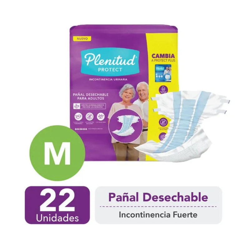 Pañal Adulto Plenitud 22 Unid M-1