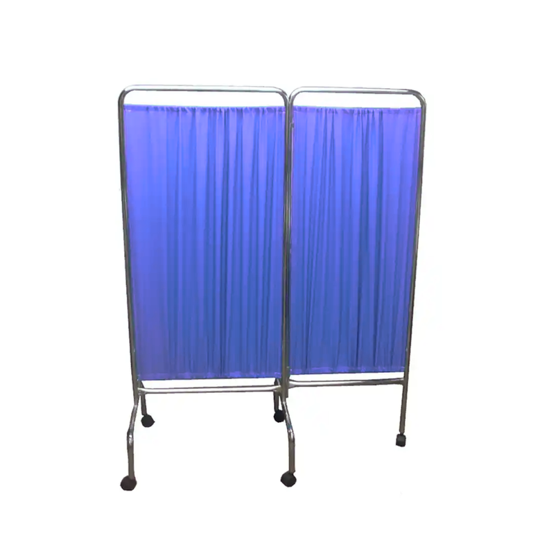 Biombo Separador 2 Cuerpos Acero Inoxidable - Azul-1