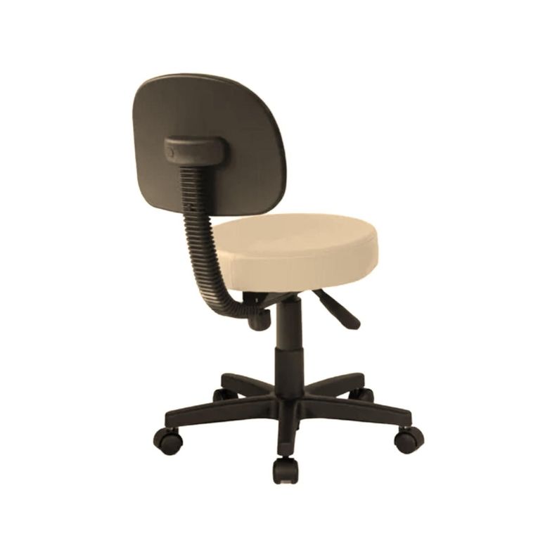 Piso Taburete Consulta Medica Con Respaldo - Beige-1