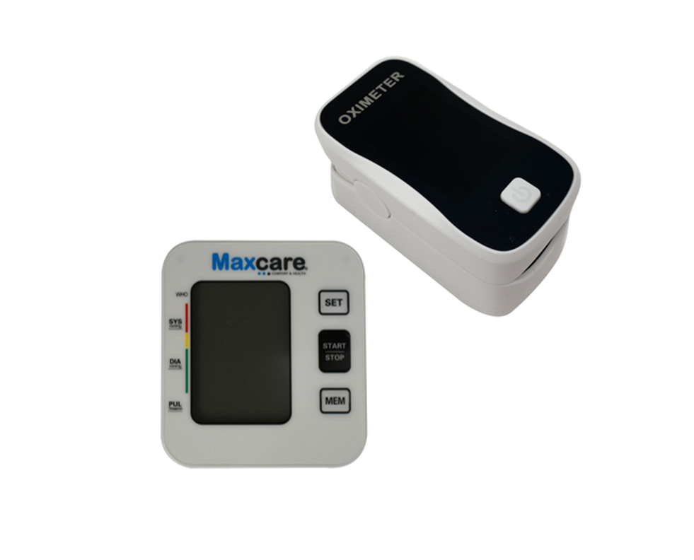 Pack Medidor de presión para brazo + Oxímetro de pulso nuevo-0