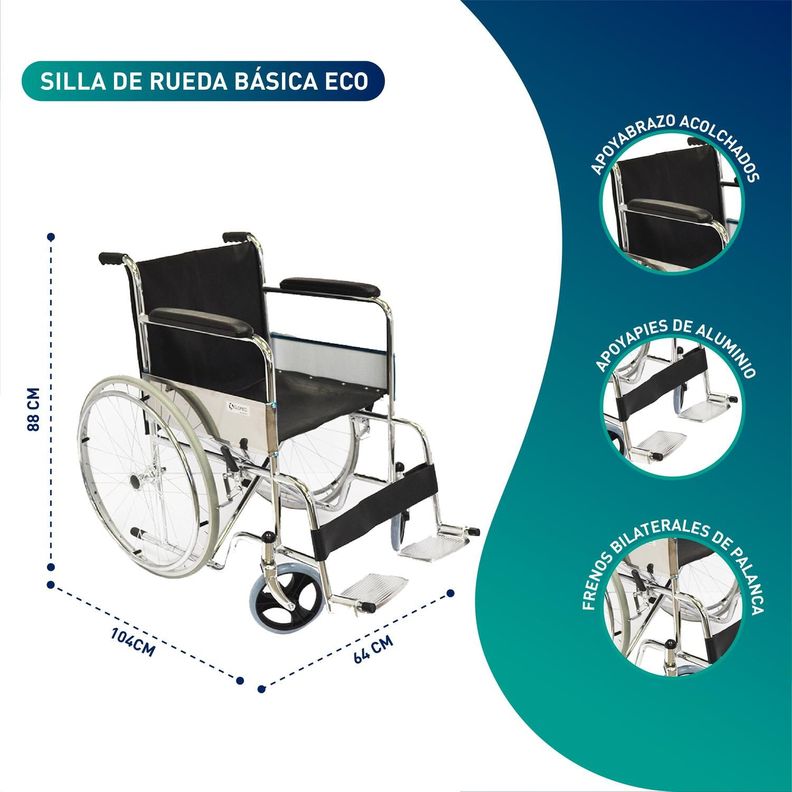 Silla De Ruedas Estándar Asiento Eco-1