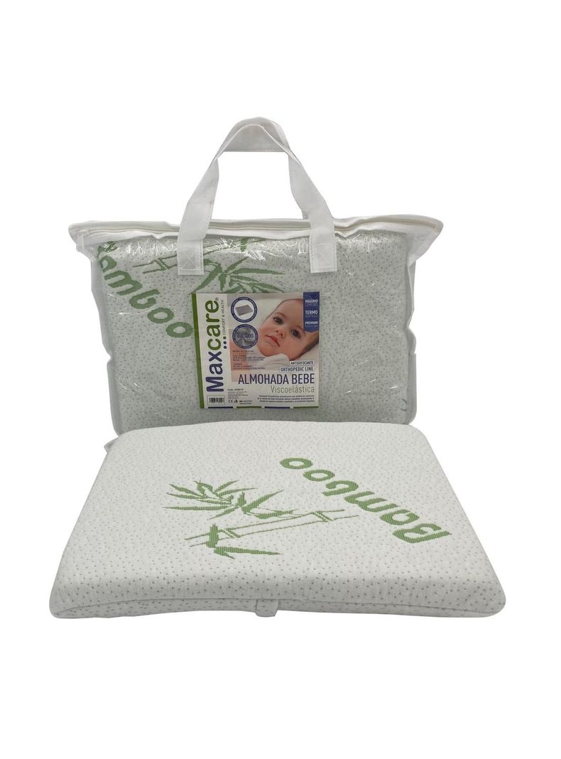 Almohada Viscoelastica Bebé Bamboo 36x25x4cm-2