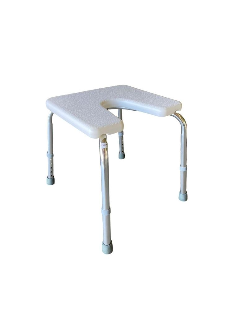 Silla De Ducha Bano Con Rebaje En U Blanco