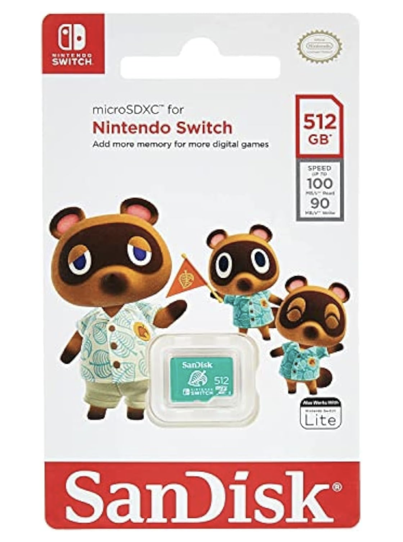 Tarjeta memoria SDmicro SanDisk Nintendo Switch 512GB Animal Crossing-5